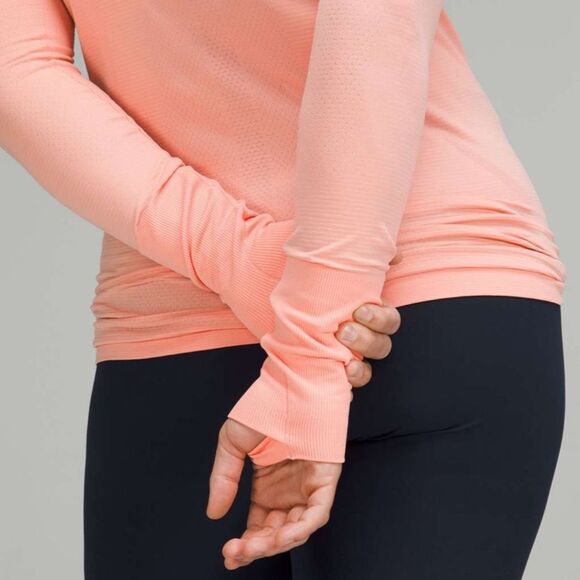 Lululemon‎ Women’s 10 Swiftly Tech Long Sleeve Shirt 2.0
Dew Pink Hip Length New - Picture 8 of 10